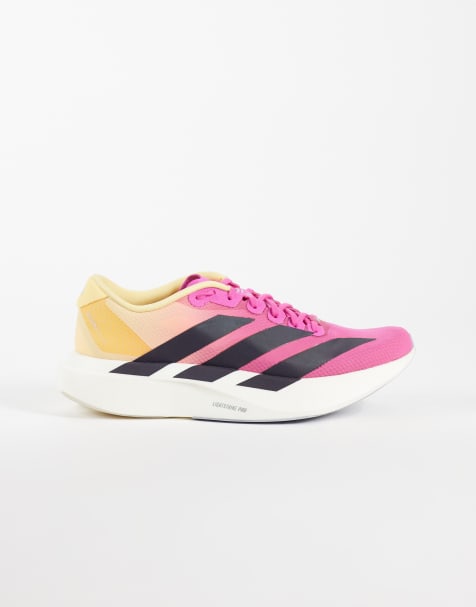 adidas Running Adizero EVO SL sneakers i gul-rosa fade - view 1