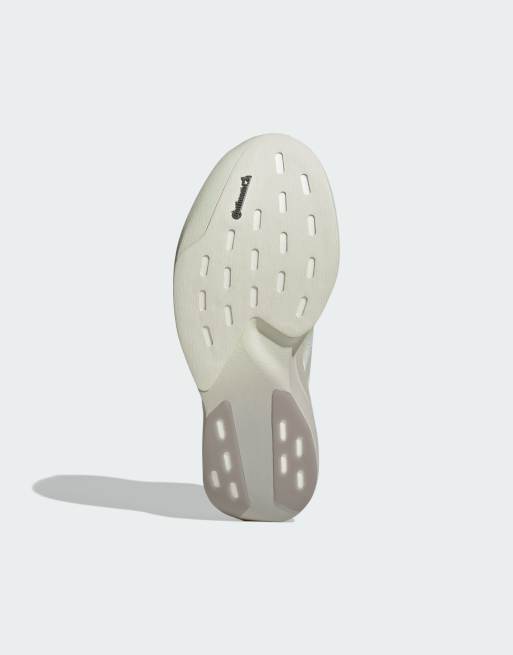 adidas Running Adizero EVO SL sneakers in bianco sporco e oro, 2 di 5