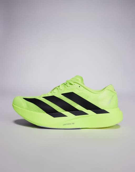 adidas Running Adizero EVO SL sneakers in bright green | ASOS