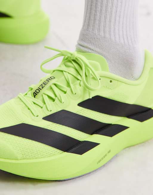 adidas Running Adizero EVO SL sneakers in bright yellow | ASOS