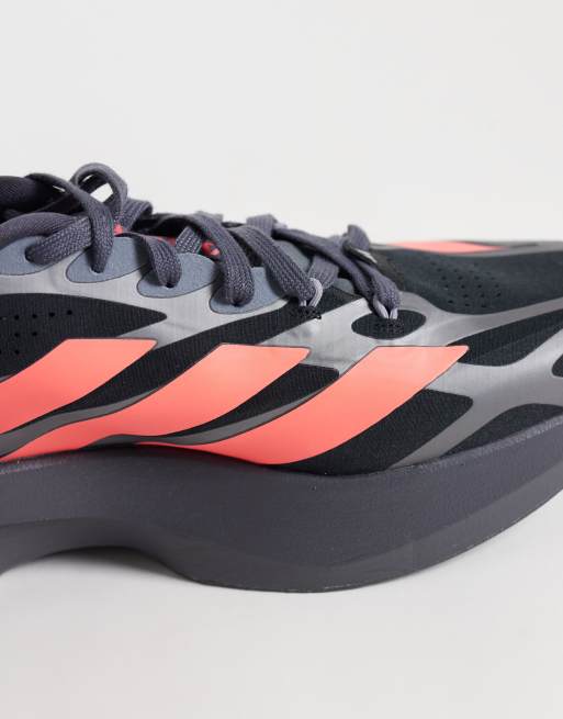 adidas Running Adizero Evo SL sneakers in gray and pink, 2 of 5