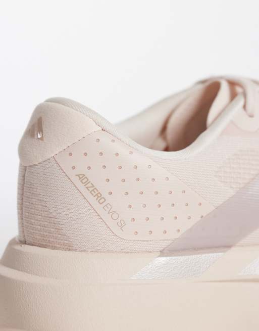 adidas Running Adizero EVO SL sneakers in light pink, 3 of 5