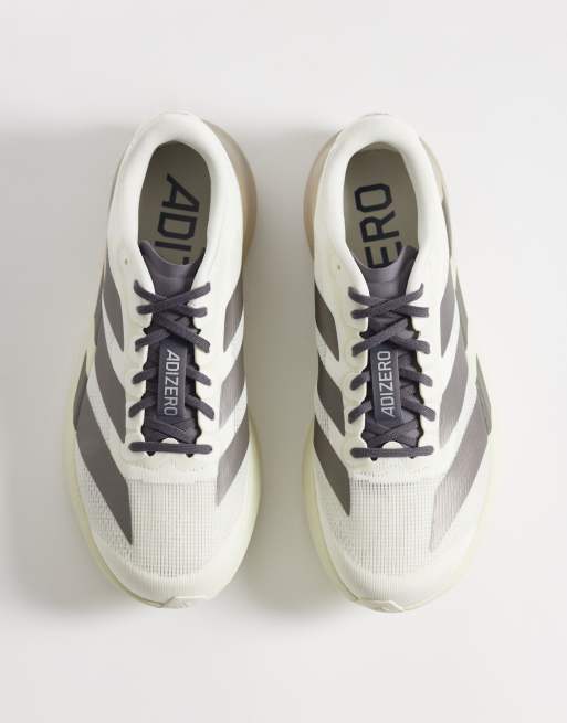 adidas Running Adizero Evo SL sneakers in off white and brown, 2 of 5
