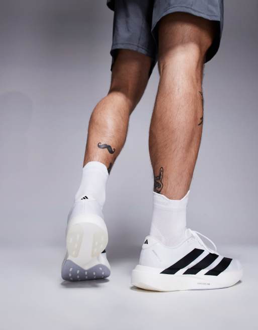 adidas Running Adizero Evo SL sneakers in white and black, 4 of 5