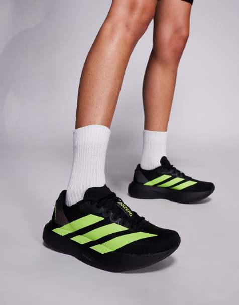 adidas - Running Adizero EVO SL - Sneakers nere e giallo neon - view 1
