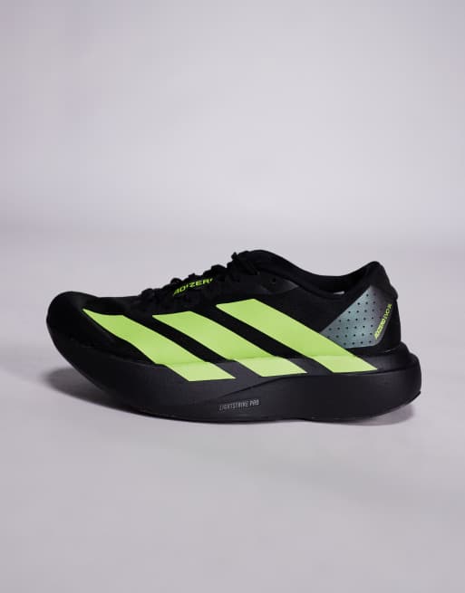 adidas - Running Adizero EVO SL - Sneakers nere e giallo neon, 2 di 5