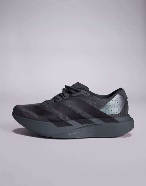 adidas Running Adizero EVO SL trainers in grey and black - view 2