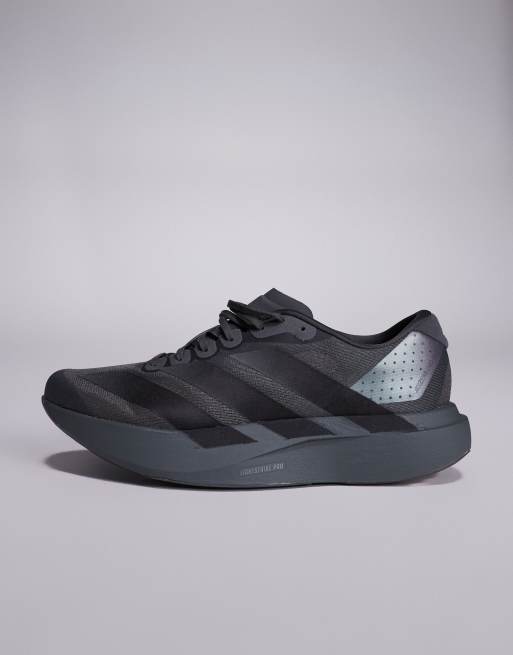 adidas Running Adizero EVO SL trainers in grey and black, 2 of 5