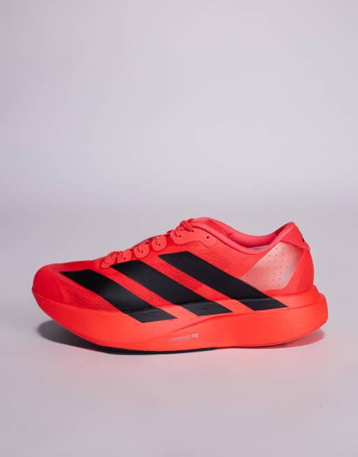 adidas Running Adizero EVO SL trainers in red and black | ASOS