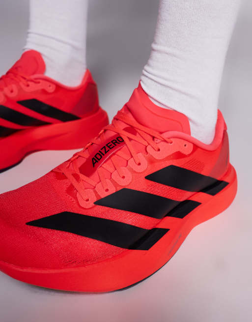 adidas Running Adizero EVO SL trainers in red and black | ASOS