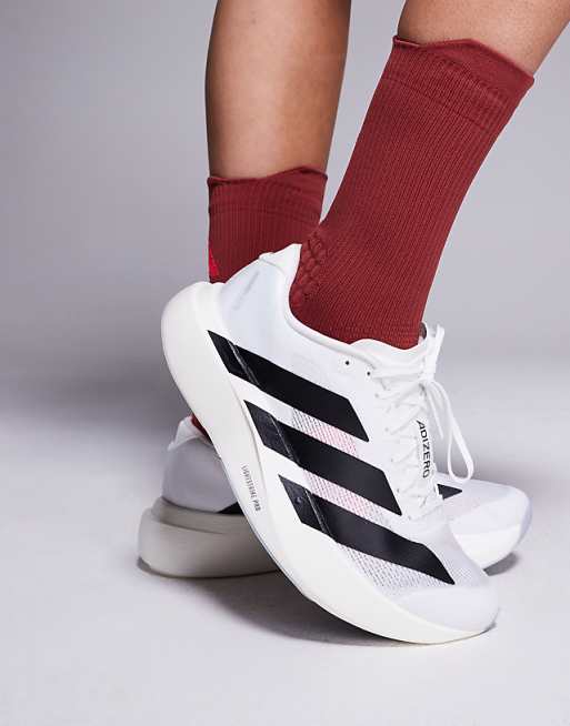 adidas Running Adizero EVO SL trainers in white and black | ASOS adidas Running Adizero EVO SL trainers in white and black | ASOS
