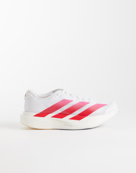 adidas Running Adizero EVO SL trainers in white and pink - view 1