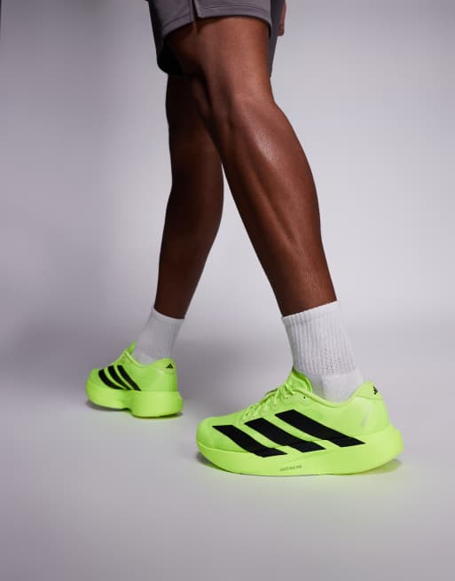 adidas Running Adizero EVO SL trainers in yellow and black