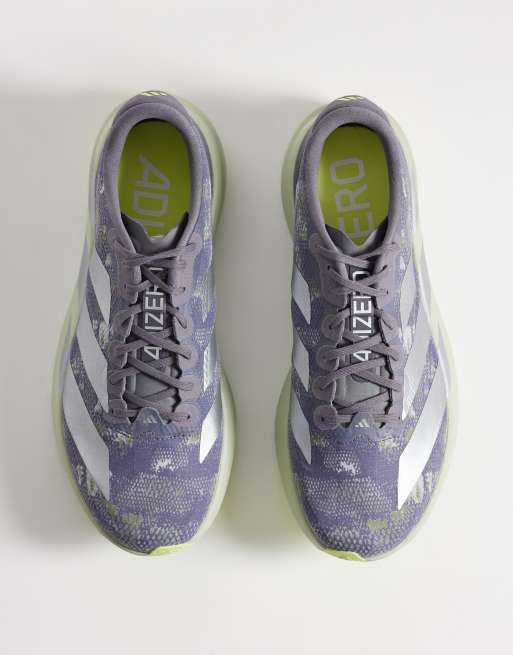 adidas Running Adizero Evo SL woven sneakers in khaki and silver, 2 of 5