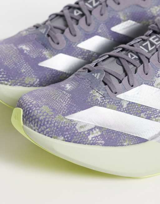 adidas Running Adizero Evo SL woven sneakers in khaki and silver, 3 of 5