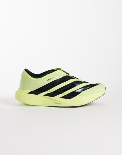 adidas Running Adizero Evo SL zip up sneakers in yellow and black - view 1