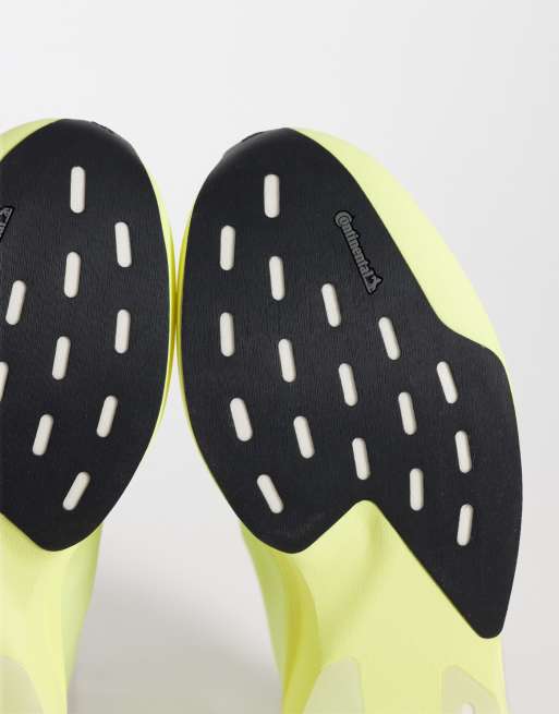 adidas Running Adizero Evo SL zip up sneakers in yellow and black, 3 of 5