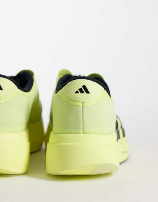 adidas Running Adizero Evo SL zip up sneakers in yellow and black, 4 of 5