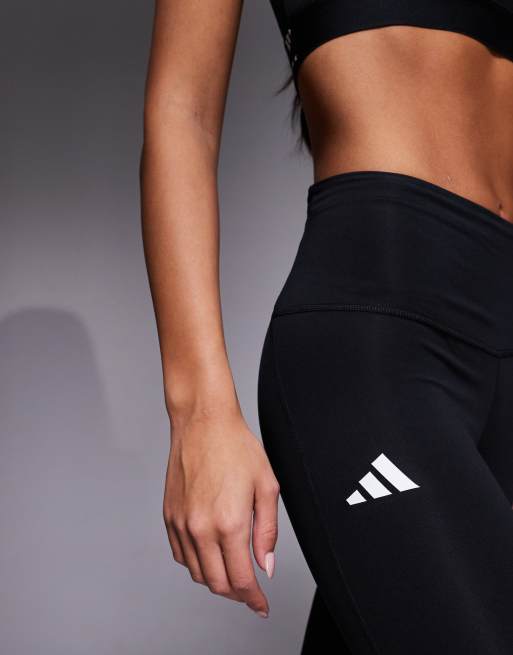 adidas Running Adizero full length leggings in black ASOS