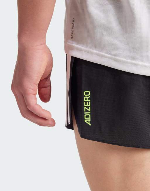 adidas Running Adizero gel pocket shorts in black, 2 of 4