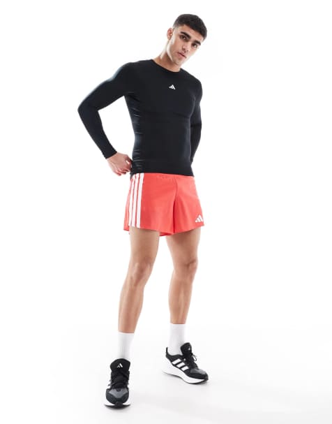 adidas Running Adizero gel pocket shorts in red - view 1