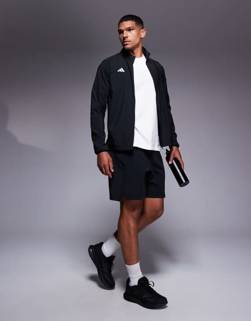 adidas Running Adizero jacket in black, 3 of 4