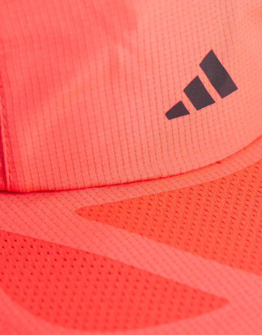 adidas Running Adizero lightweight climacool cap in red, 2 of 3