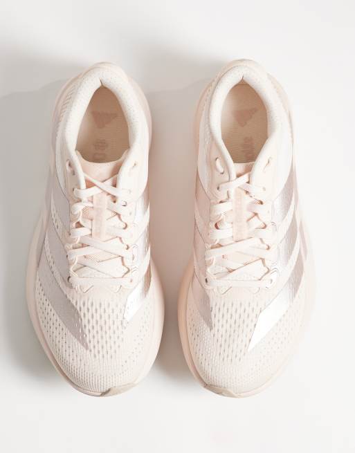 adidas Running Adizero Pacer sneakers i rosa och silver, 3 av 5