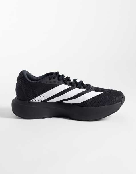 adidas Running Adizero Pacer sneakers in zwart en wit - view 1