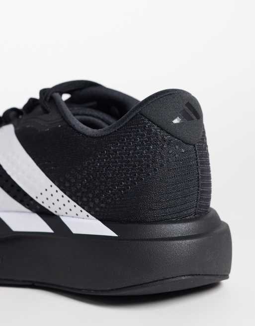 adidas Running Adizero Pacer trainers in black and white, 2 of 5