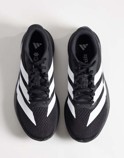 adidas Running Adizero Pacer trainers in black and white, 3 of 5