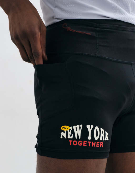 adidas Running Adizero reflective legging shorts in black, 2 of 5