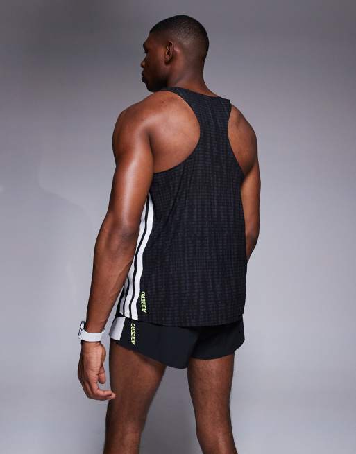 adidas Running Adizero shorts with 3 Stripes to side in black, 4 of 5