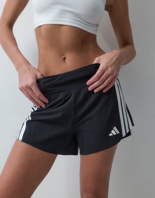 adidas Running Adizero shorts with contrast pull in black, 2 of 5
