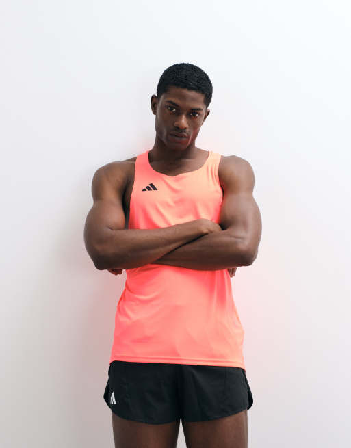 adidas Running Adizero singlet in pink, 2 of 5