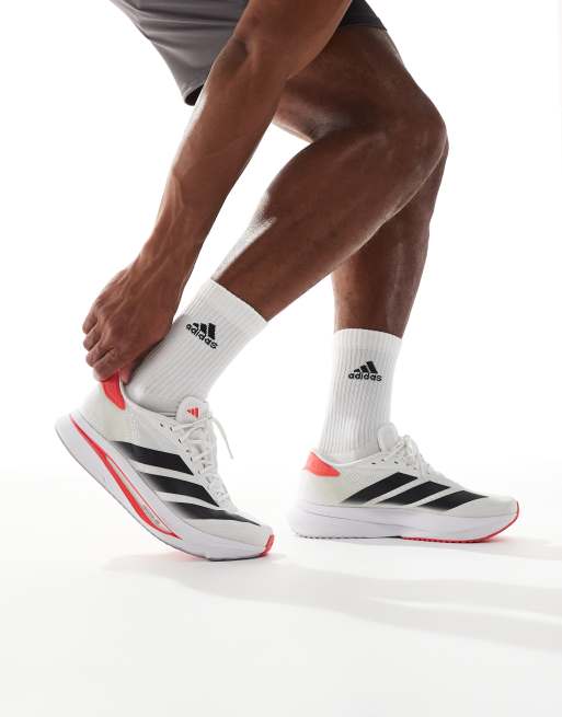 adidas Running Adizero SL 2 in white and black
