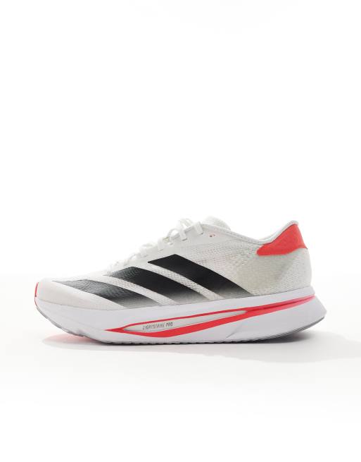 adidas Running Adizero SL 2 in white and black