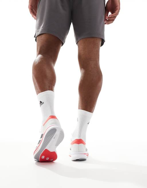 adidas Running Adizero SL 2 in white and black