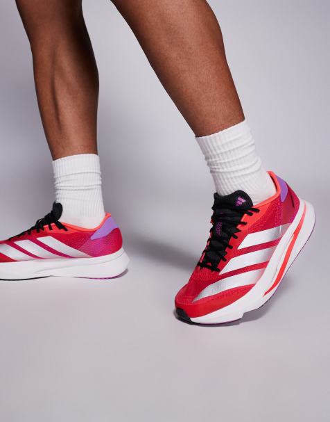 adidas Running Adizero SL 2 trainers in red and purple - view 1