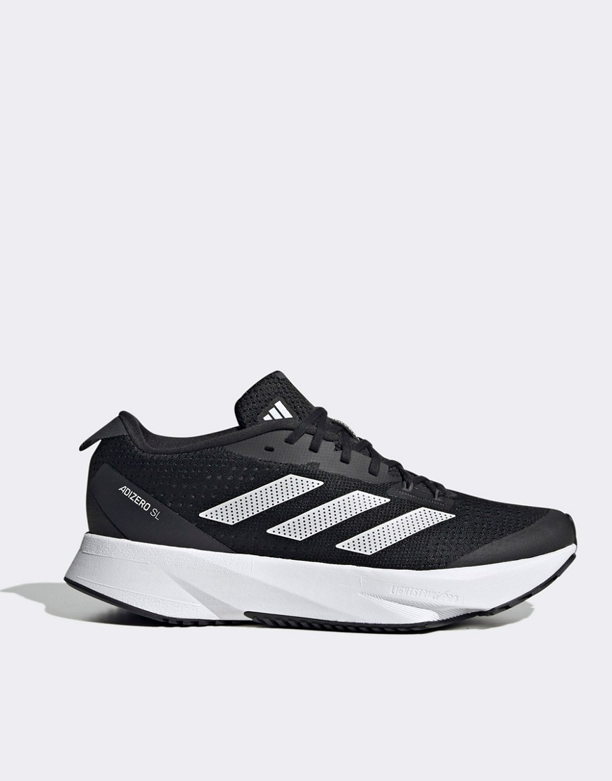 adidas Running Adizero SL trainers in black and white