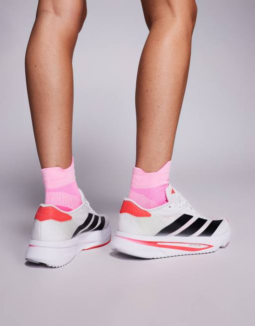 adidas Running – Adizero SL2 – Biało-czerwono-czarne buty sportowe, 5 z 5