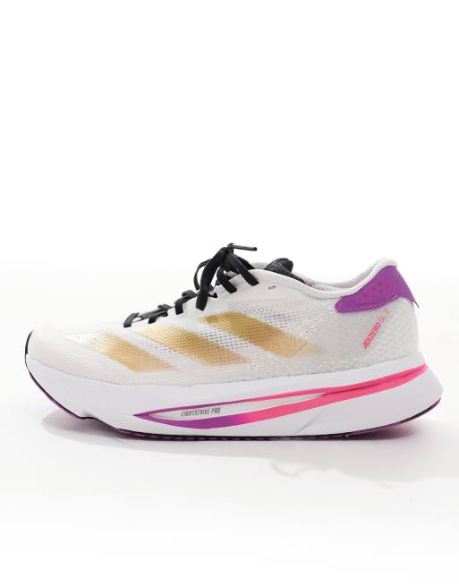 adidas - Running - Adizero SL2 - Hardloopsneakers in wit, goud en paars, 2 van 5