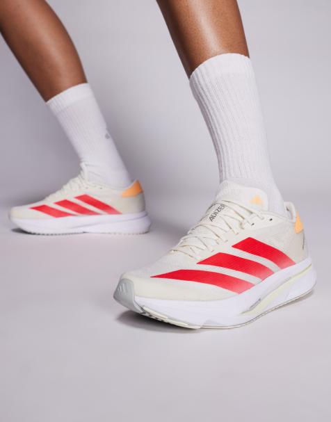 adidas Running – Adizero SL2 – Laufschuhe in Weiß und Rot - view 1