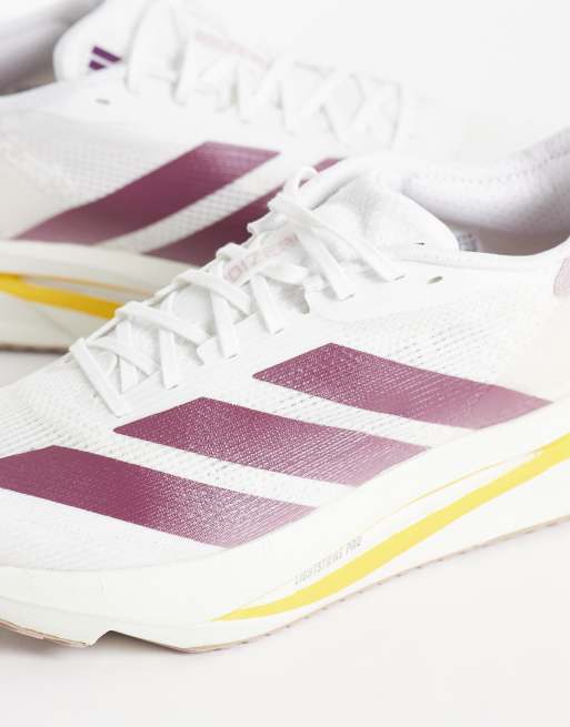 adidas - Running - Adizero SL2 - Sneakers in wit en paars, 3 van 5