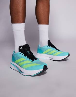 adidas Running Adizero SL2 trainers in blue and yellow - view 1
