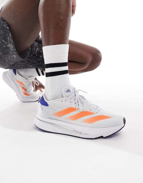 adidas Running Adizero SL2 trainers in grey orange and blue - view 1