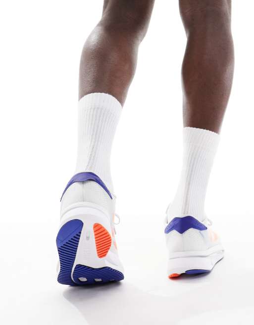 adidas Running Adizero SL2 trainers in grey orange and blue, 3 of 5