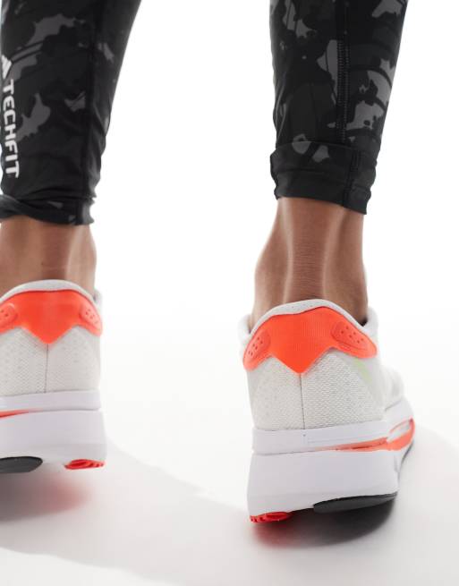 adidas Running Adizero SL2 trainers in white and orange | ASOS