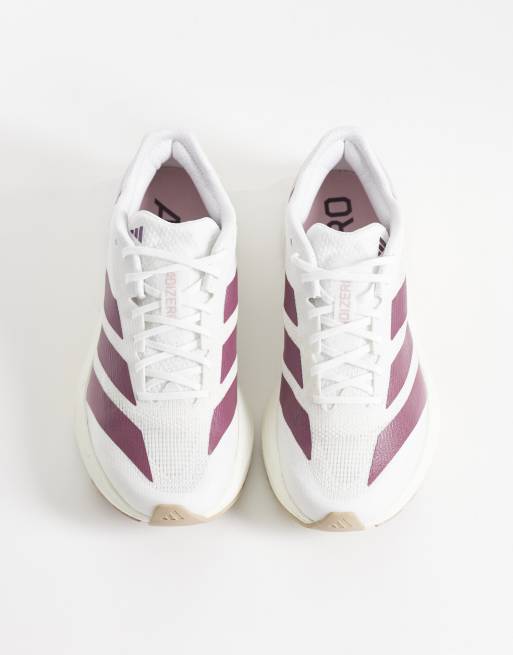 adidas Running Adizero SL2 trainers in white and purple, 2 of 5