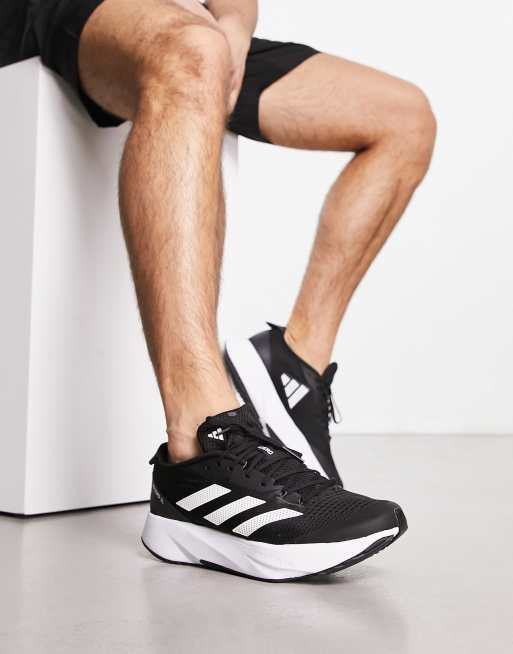 adidas Running Adizero SL20 trainers in black and white